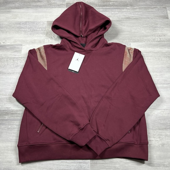 $135 Nike Jordan Women's Small 23 Engineered Hoodie Pullover DV1252-645 Red NWT - Picture 2 of 11